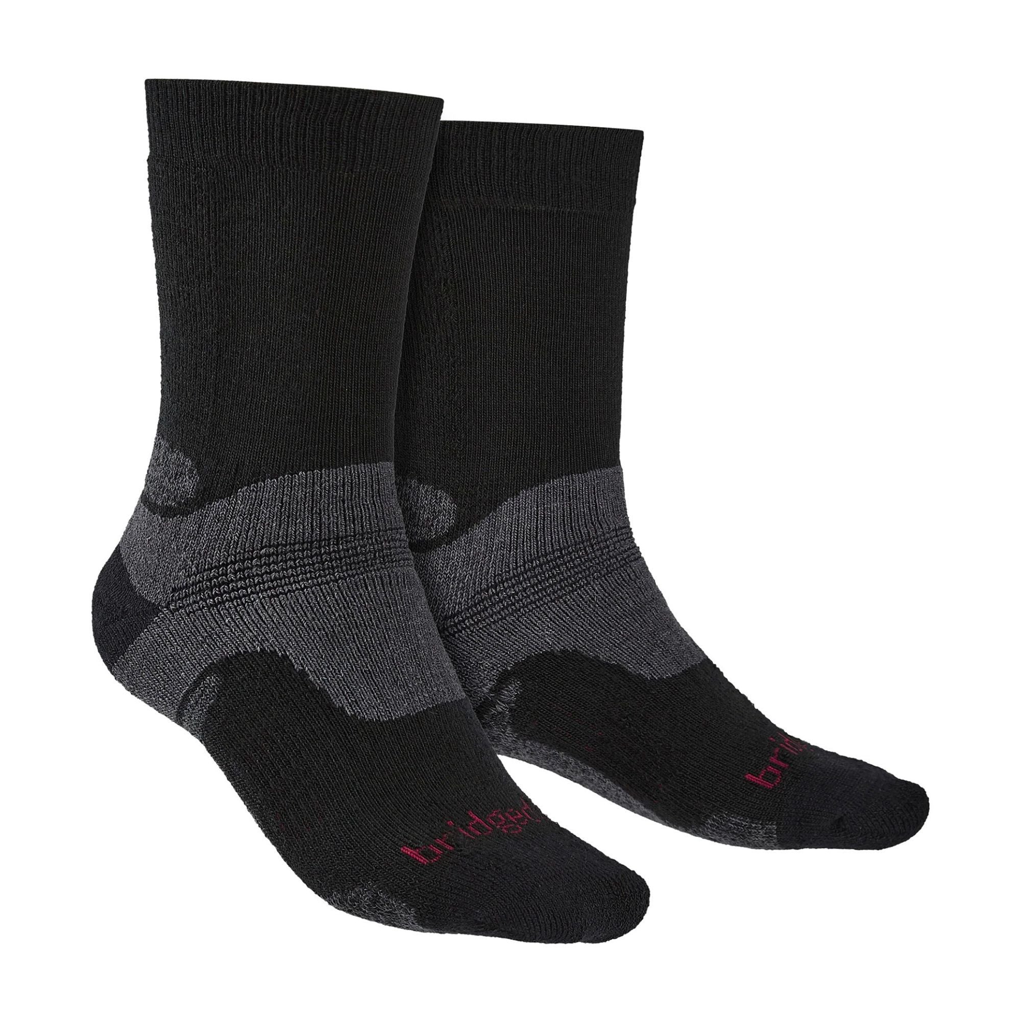 1 Pack Men's Hiking Midweight Merino Wool Boot Socks