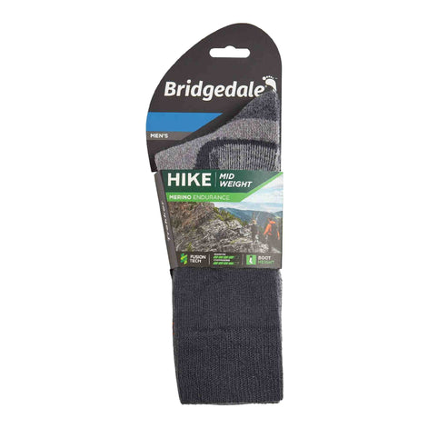 1 Pack Men's Hiking Midweight Merino Wool Boot Socks