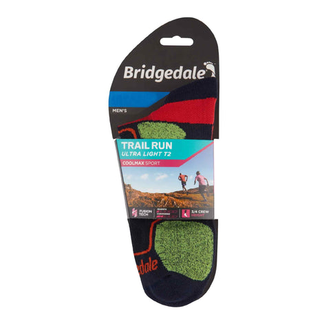 1 Pack Men's Trail Ultralight T2 Coolmax Sport 3/4 Crew Socks