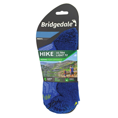 1 Pack Men's Hiking Ultralight T2 Merino Wool Crew Socks