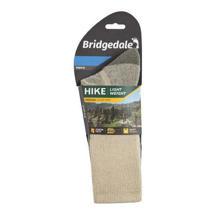 1 Pack Men's Hiking Lightweight Merino Wool Cushioned Boot Socks