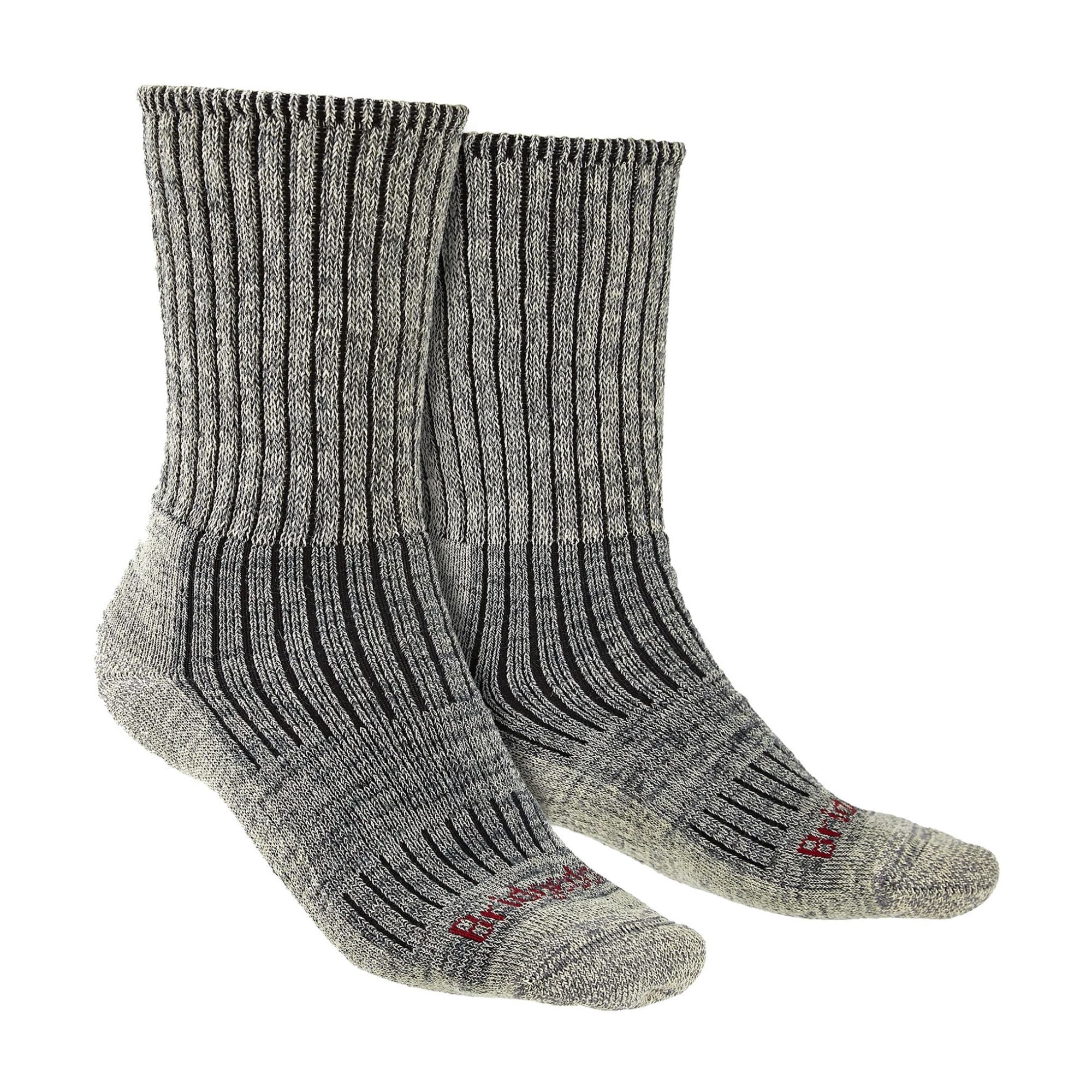 1 Pack Men's Hiking Midweight Merino Wool Cushioned Boot Socks