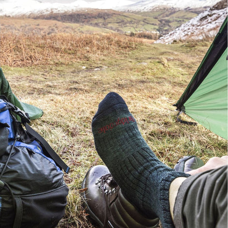 1 Pack Men's Hiking Midweight Merino Wool Cushioned Boot Socks