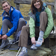 1 Pack Ladies Hiking Lightweight Cotton Coolmax Boot Socks