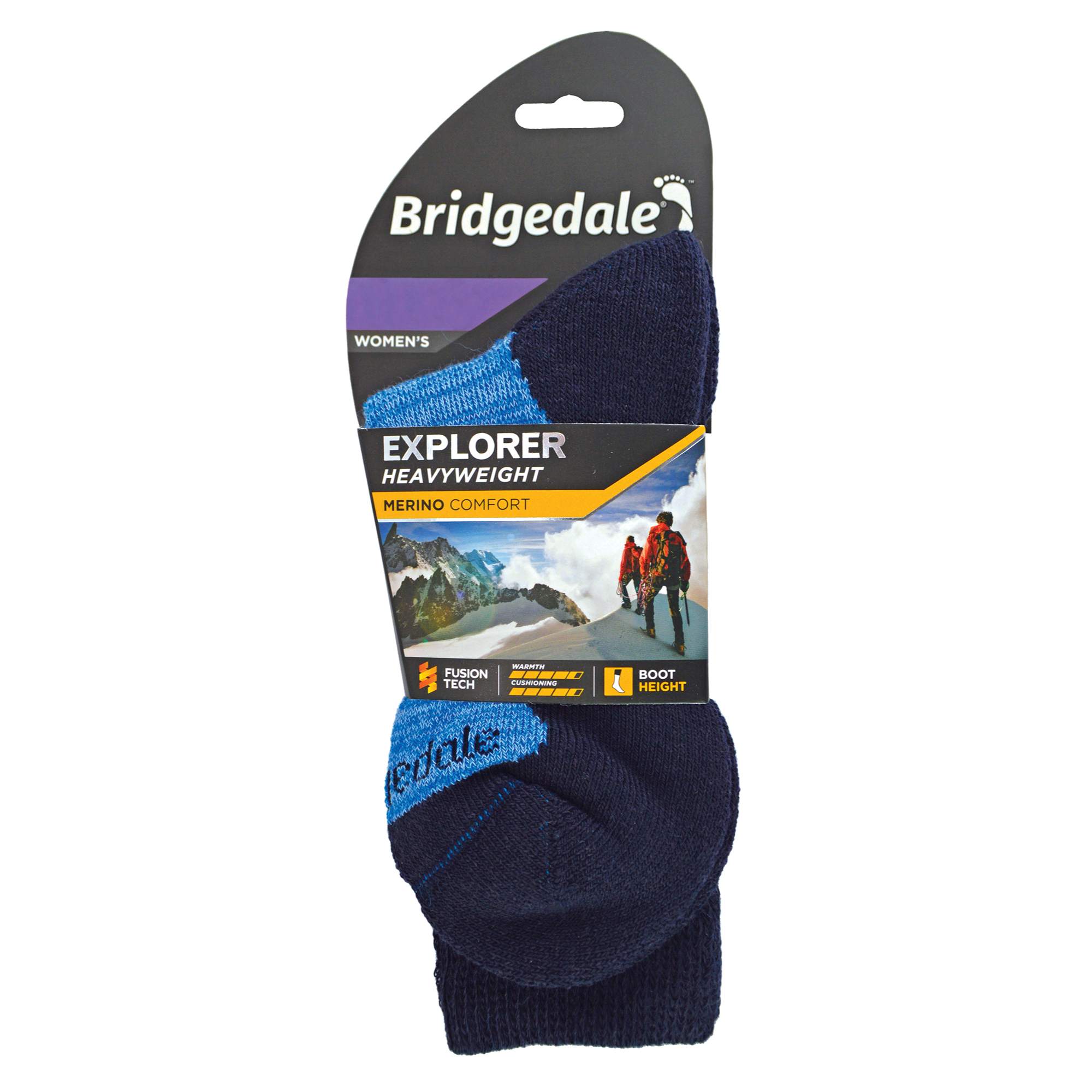 1 Pack Ladies Explorer Heavyweight Merino Wool Boot Socks