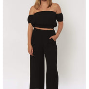Sisstrevolution Paradise Palms S/S Wvn Top