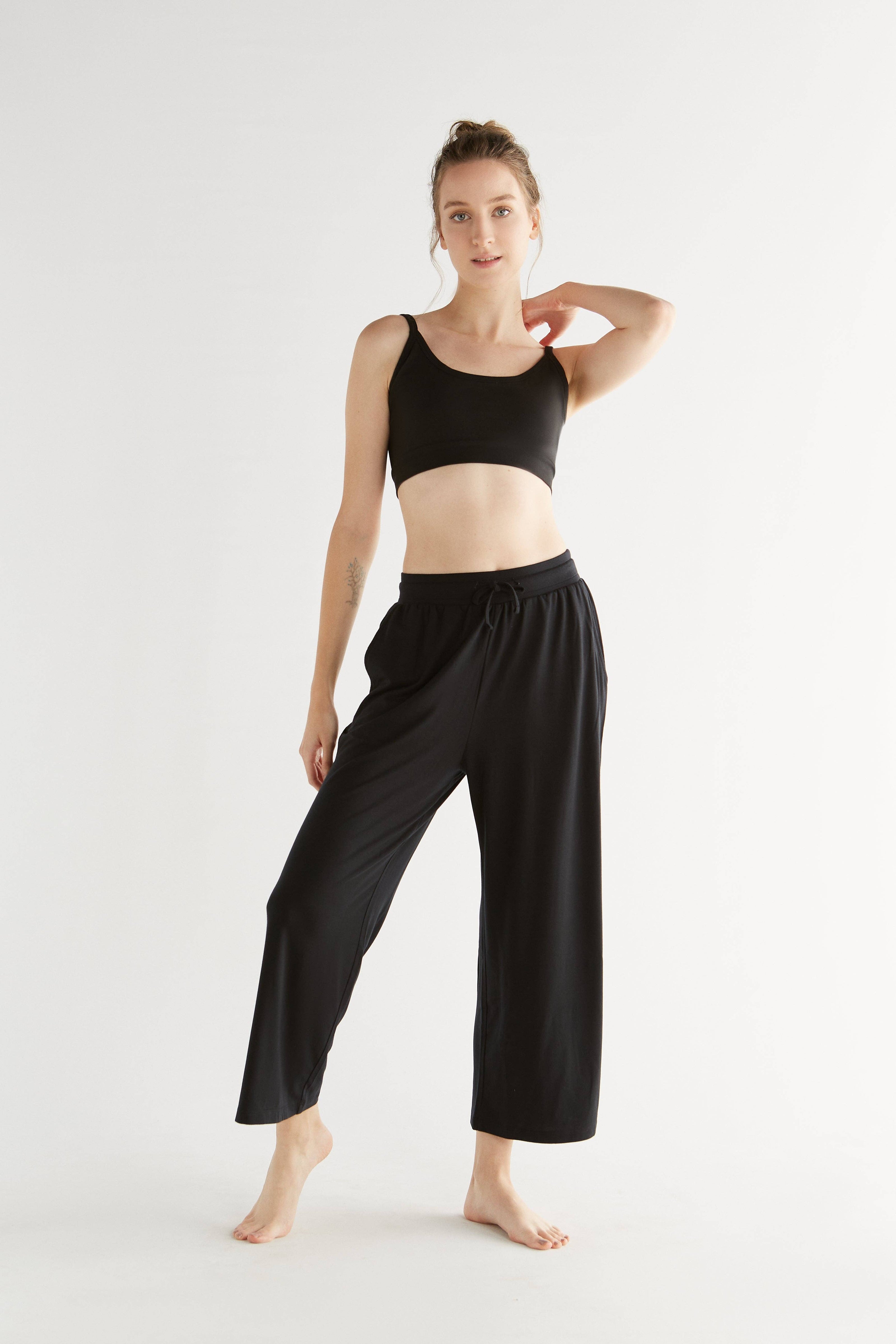Tencel Wide Leg Trousers: Women's