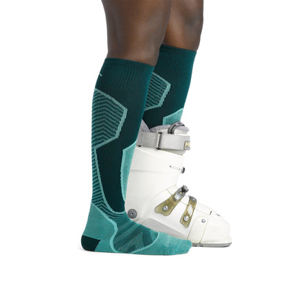 Ladies Over-the-Calf Lightweight Ski Snowboard Merino Cushioned Socks