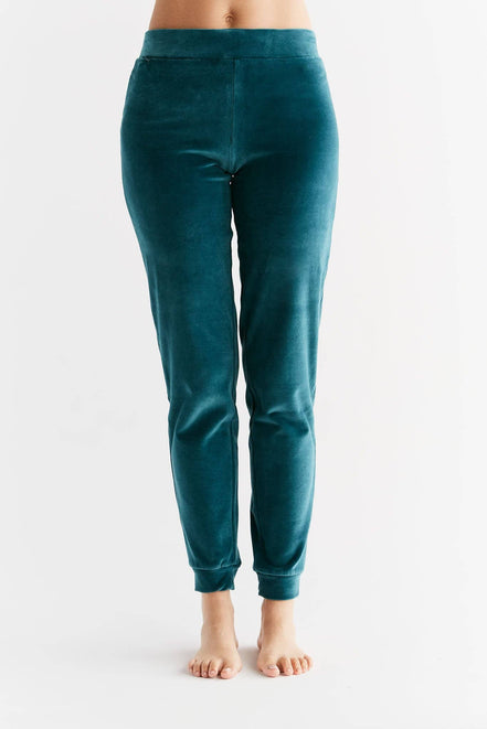 Organic Soft Fleece Cuffed Sweatpants: Women's