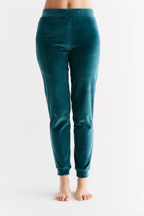 Organic Soft Fleece Cuffed Sweatpants: Women's