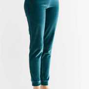Organic Soft Fleece Cuffed Sweatpants: Women's