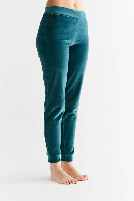 Organic Soft Fleece Cuffed Sweatpants: Women's
