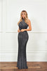Taloola Gun Metal Embellished Maxi Dress
