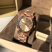 Burberry BU9146 Ladies 34mm Rose Gold