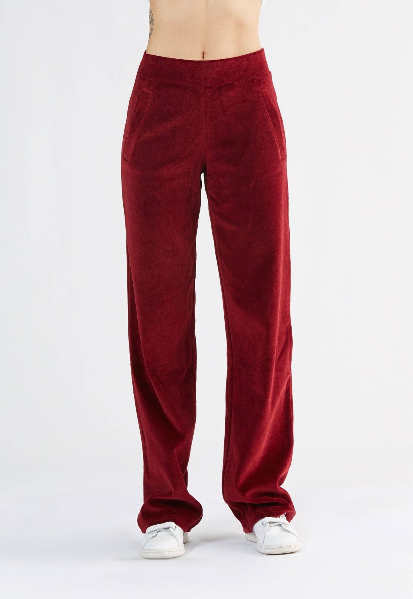Organic Soft Fleece Straight Cut Sweatpants: Women's