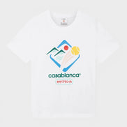Montagne Sportif Fitted T-Shirt White