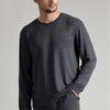 Mens Long Sleeve Luxury Pyjama Top Loungewear T-Shirt