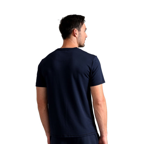 Mens Short Sleeve Luxury Pyjama Top Loungewear T-Shirt