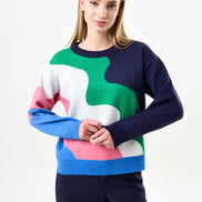 Abra Squiggle Engineered Jacquard Jumper