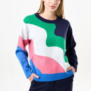 Abra Squiggle Engineered Jacquard Jumper