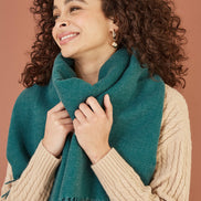 Yumi Blue Two Tone Scarf