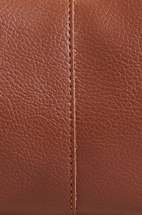 Yumi Brown Shoulder Scoop Bag With Buckle