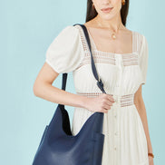 Yumi Navy Shoulder Bag with Detachable Inside Purse