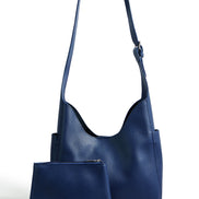 Yumi Navy Shoulder Bag with Detachable Inside Purse