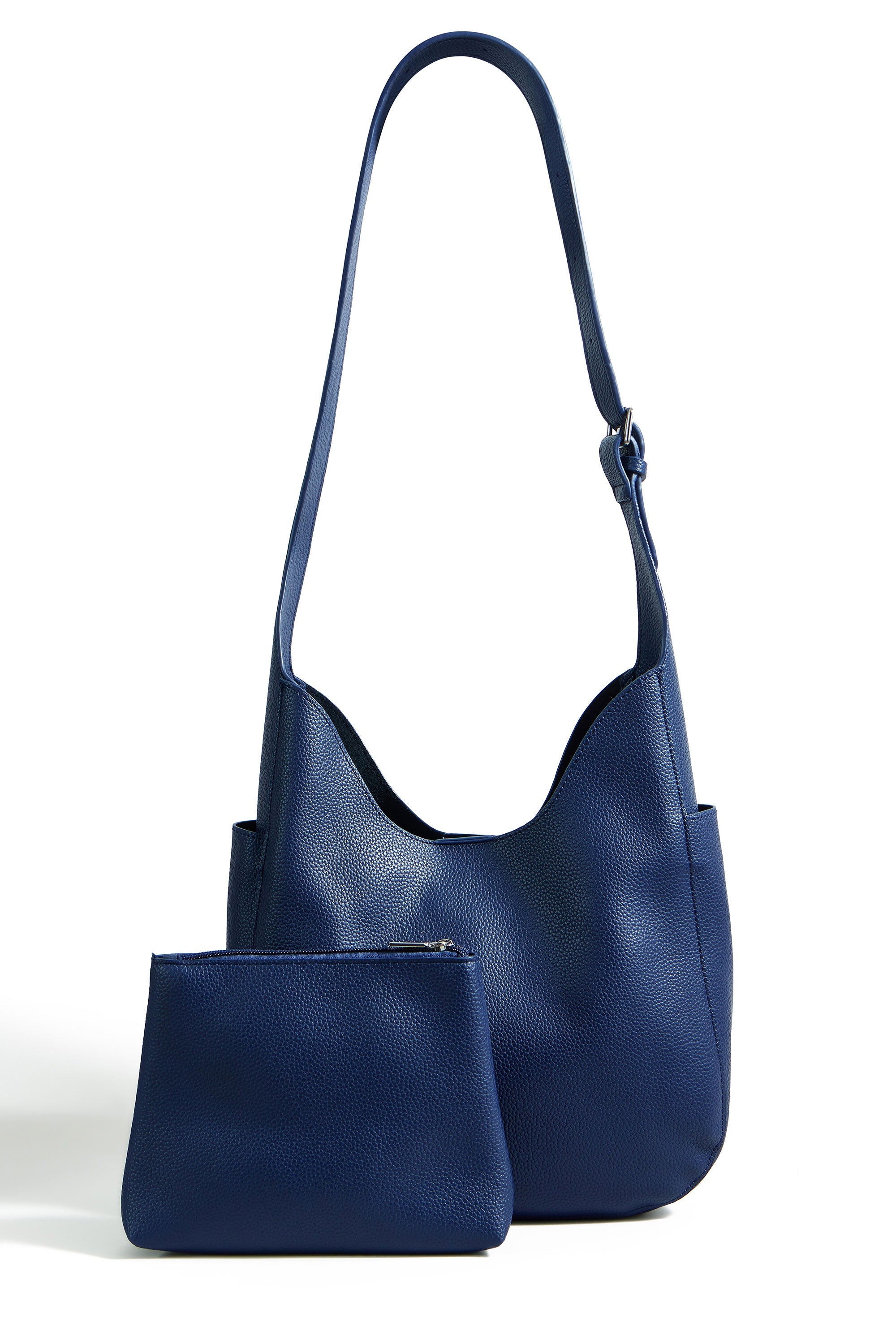 Yumi Navy Shoulder Bag with Detachable Inside Purse