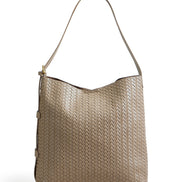 Yumi Stone Woven Shoulder Bag With Detachable Inside Purse