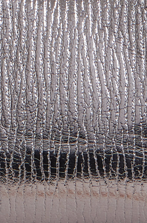 Yumi Pewter Textured Small Knot Handle Handbag