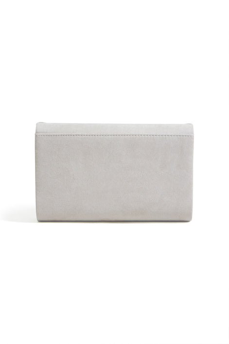 Yumi Ivory Shimmer Envelope Clutch Bag