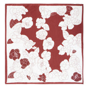 Yumi Brown Viscose Floral Scarf