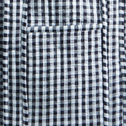 Yumi Black Gingham Quilted Shopper Bag