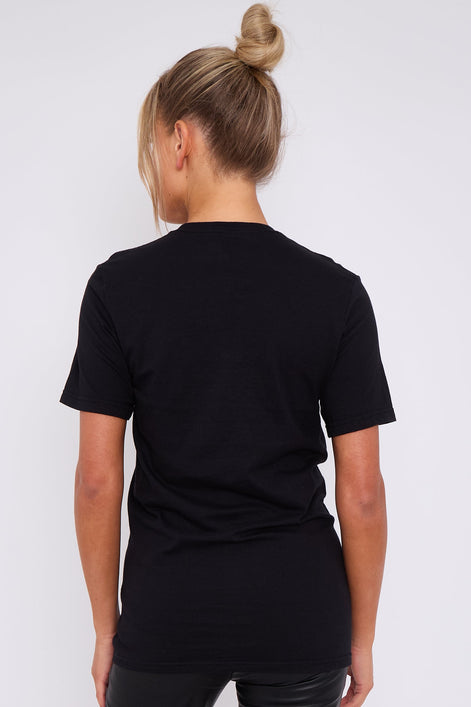 Black C'est La Vie Short Sleeve Regular Fit T-Shirt