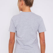 Grey Logo Short Sleeve Round Neck T-Shirt