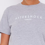 Grey Logo Short Sleeve Round Neck T-Shirt