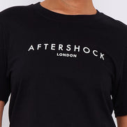 Black Logo Short Sleeve Round Neck T-Shirt