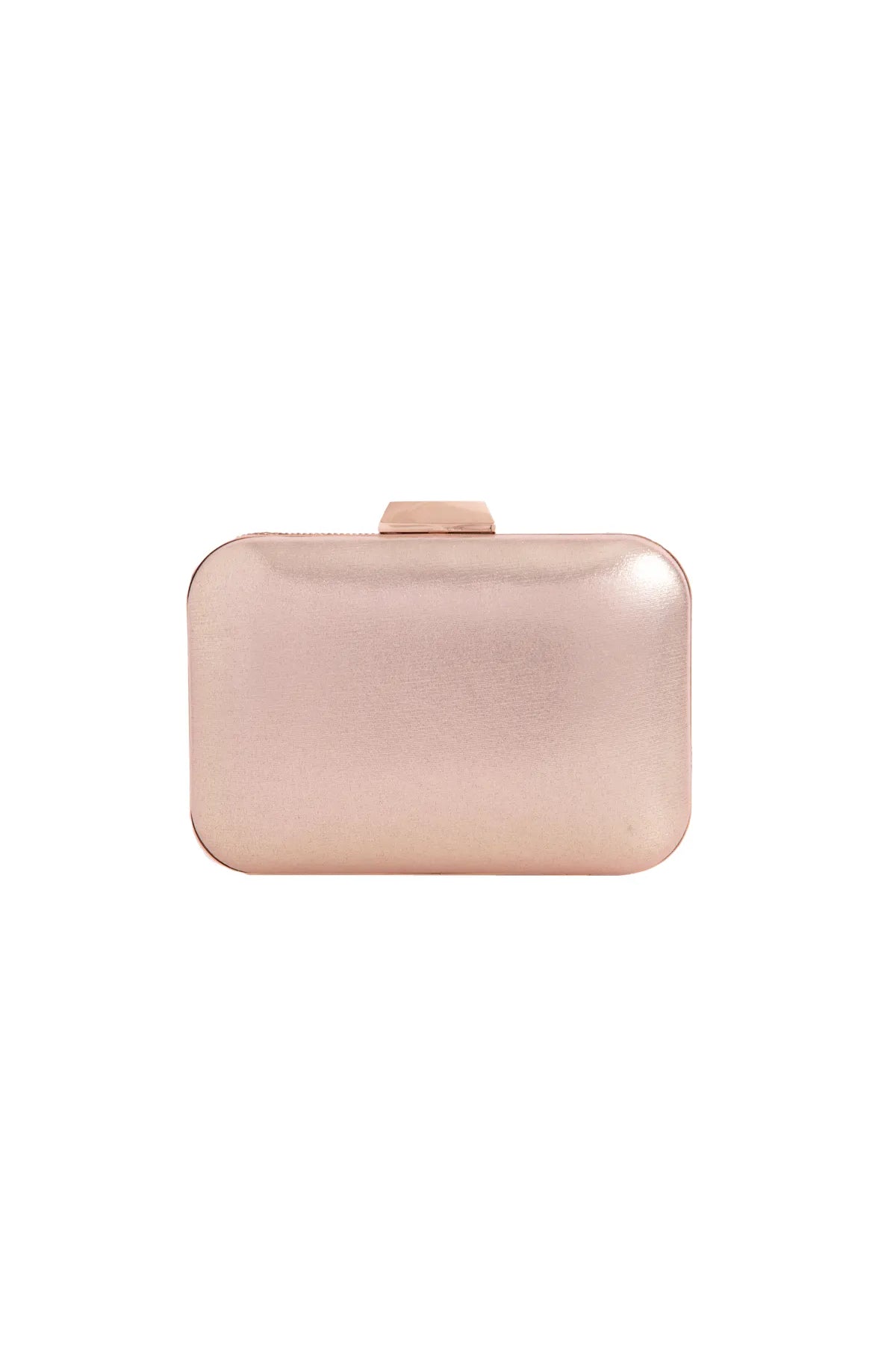 Rose Gold Diamante Clutch Bag