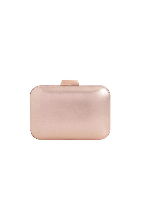 Rose Gold Diamante Clutch Bag