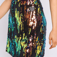 Skylar Multicolour Sequin Mini Skirt