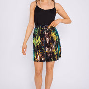 Skylar Multicolour Sequin Mini Skirt