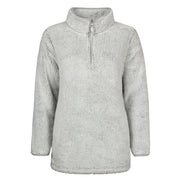 Ladies Thermal Soft Teddy Bear Fleece 1/4 Zip Hoodie Top for Winter