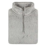 Ladies Thermal Soft Teddy Bear Fleece 1/4 Zip Hoodie Top for Winter