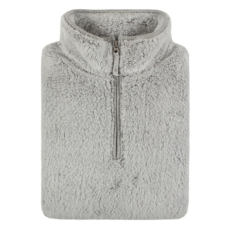 Ladies Thermal Soft Teddy Bear Fleece 1/4 Zip Hoodie Top for Winter