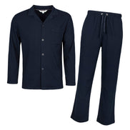 Mens Thermal Pyjama Set with Long Sleeve Top & Bottoms for Cold Nights