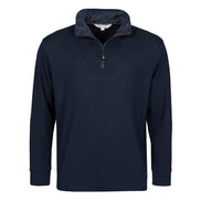 Mens Thermal Soft 1/4 Zip Top Fleece with High Collar