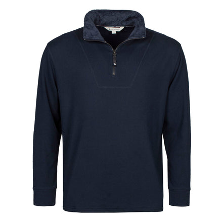 Mens Thermal Soft 1/4 Zip Top Fleece with High Collar