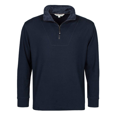 Mens Thermal Soft 1/4 Zip Top Fleece with High Collar