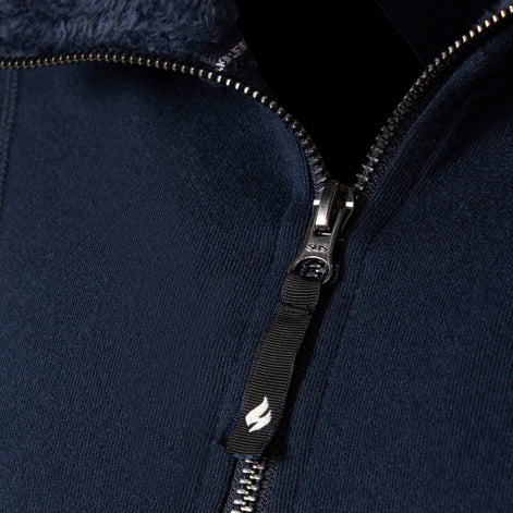 Mens Thermal Soft 1/4 Zip Top Fleece with High Collar